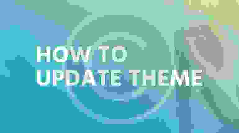 How to update theme